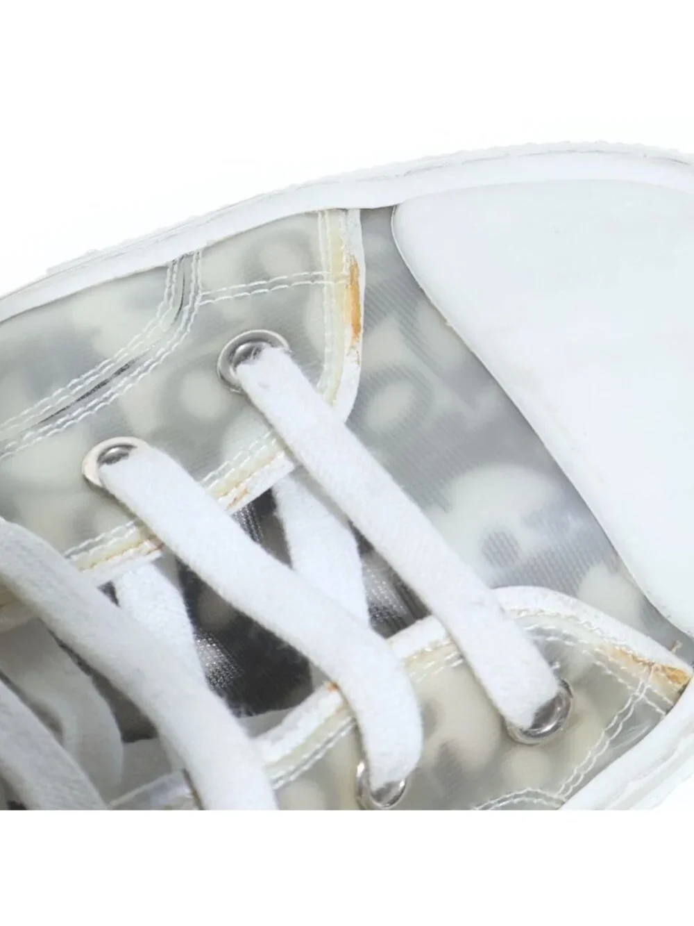 Dior Low Top Oblique Low Cut Sneakers White